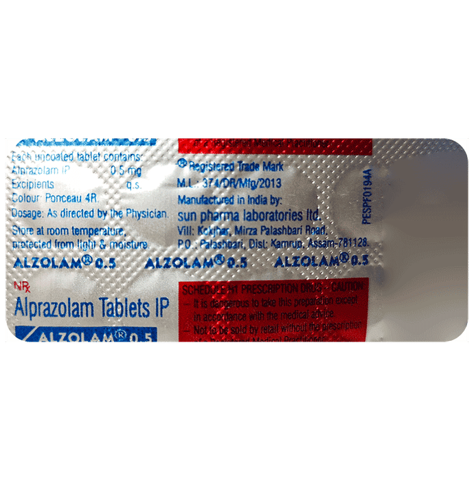 alzolam 0.5 tablet