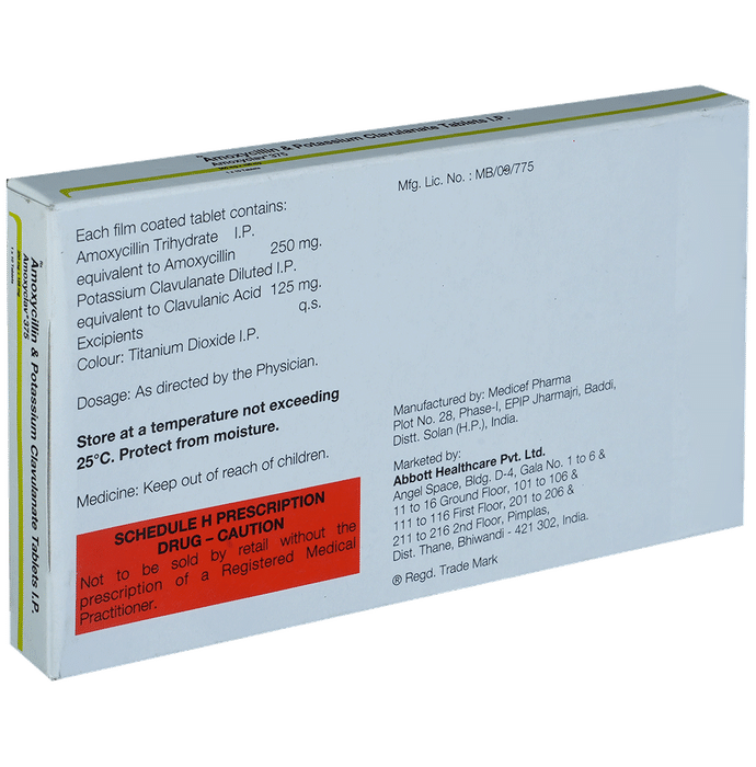 amoxyclav 375 tablet thumbnail 3