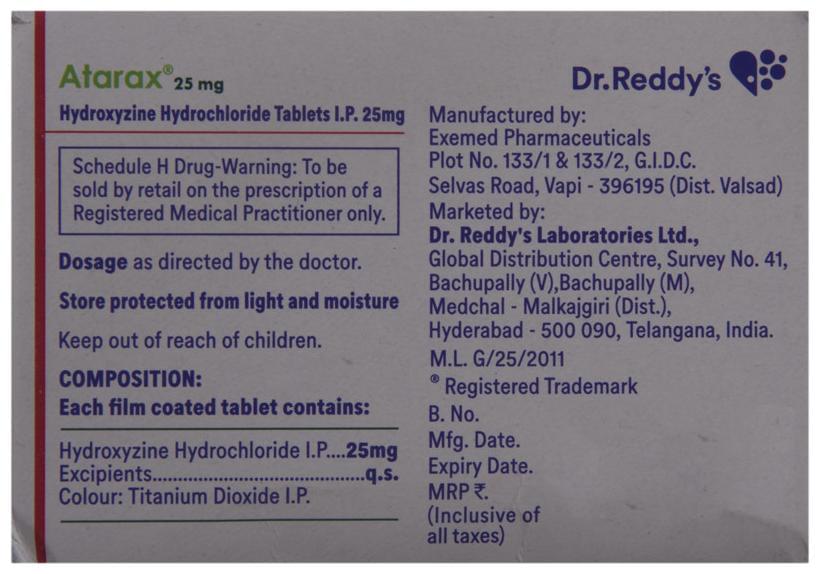 atarax 25mg tablet thumbnail 5