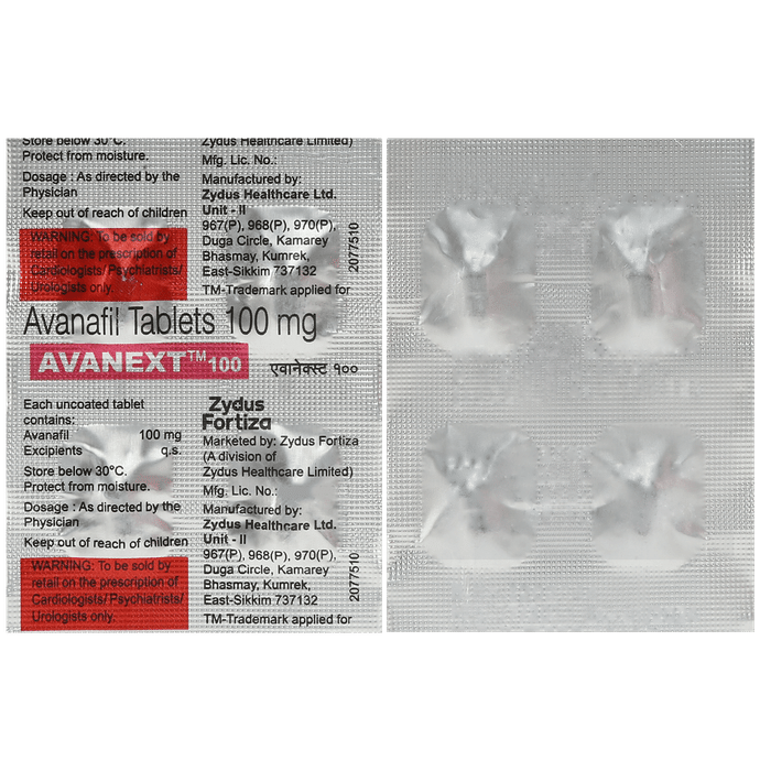 avanext 100mg tablet
