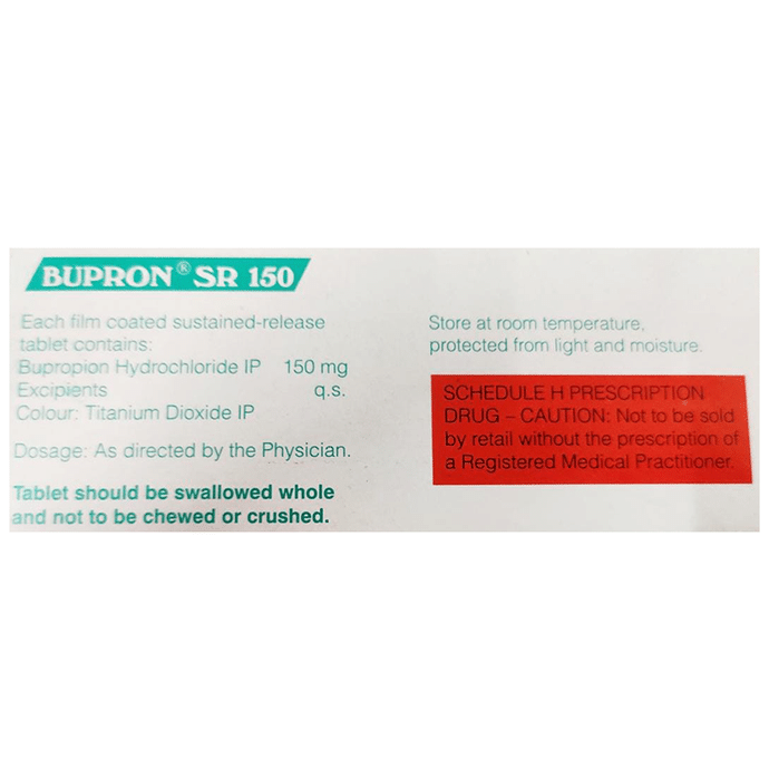 bupron sr 150 tablet