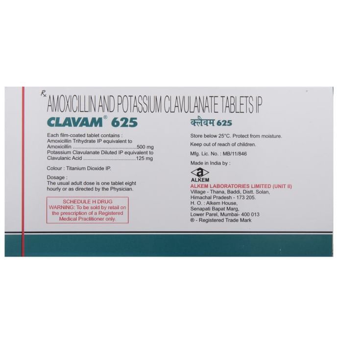 clavam 625 tablet thumbnail 5